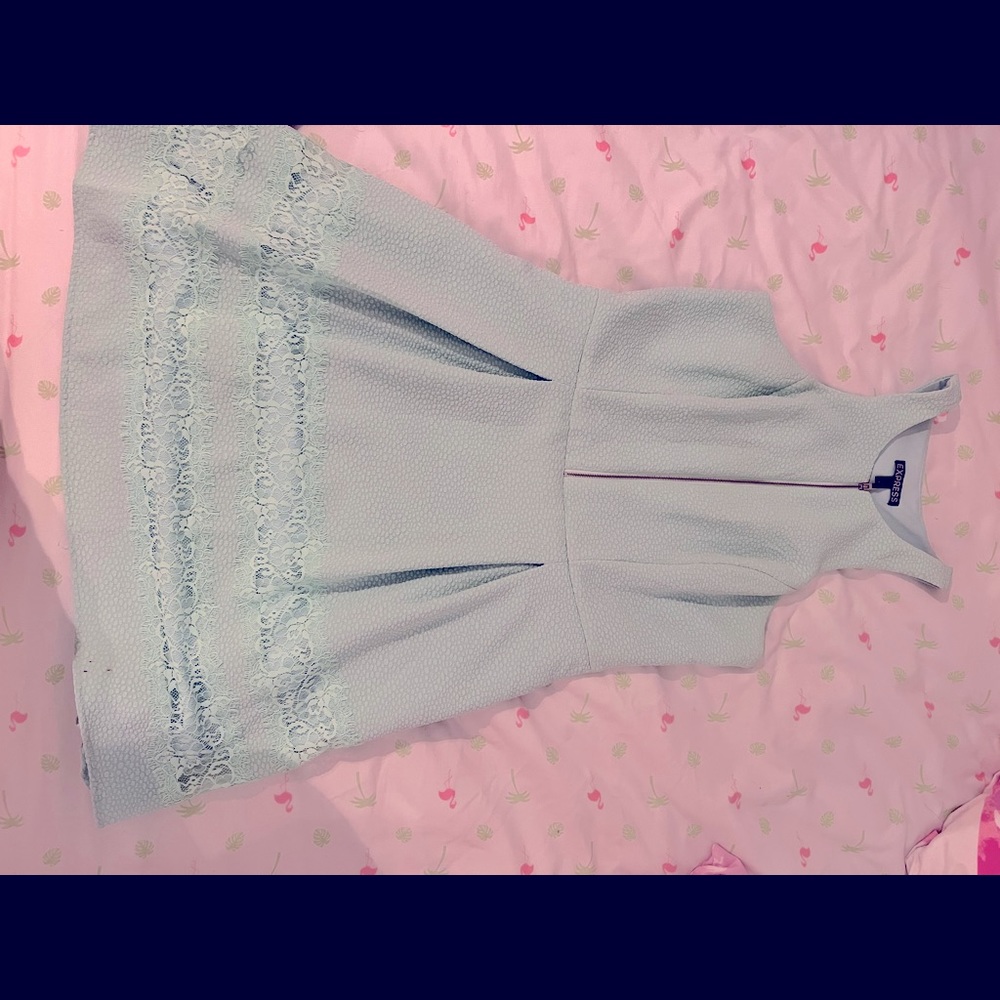Light blue spring summer dress